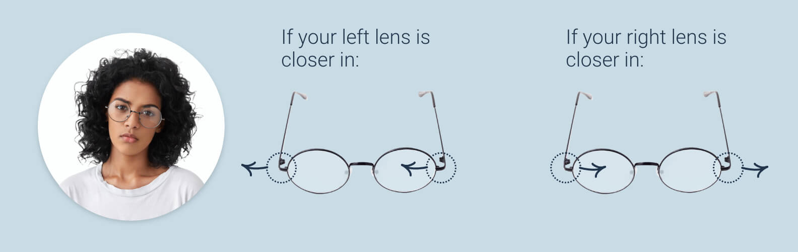 How to loosen glasses frames and nose pads