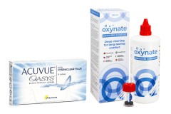Acuvue Oasys (6 lenses) + Oxynate Peroxide 380 ml with case