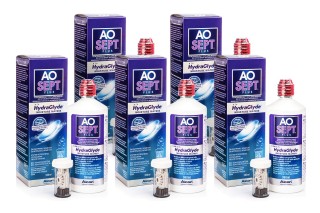 AOSEPT PLUS with Hydraglyde 5 x 360 ml with cases