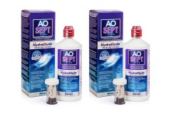 AOSEPT PLUS with Hydraglyde 2 x 360 ml with cases
