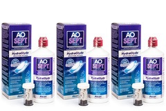 AOSEPT PLUS with Hydraglyde 3 x 360 ml with cases