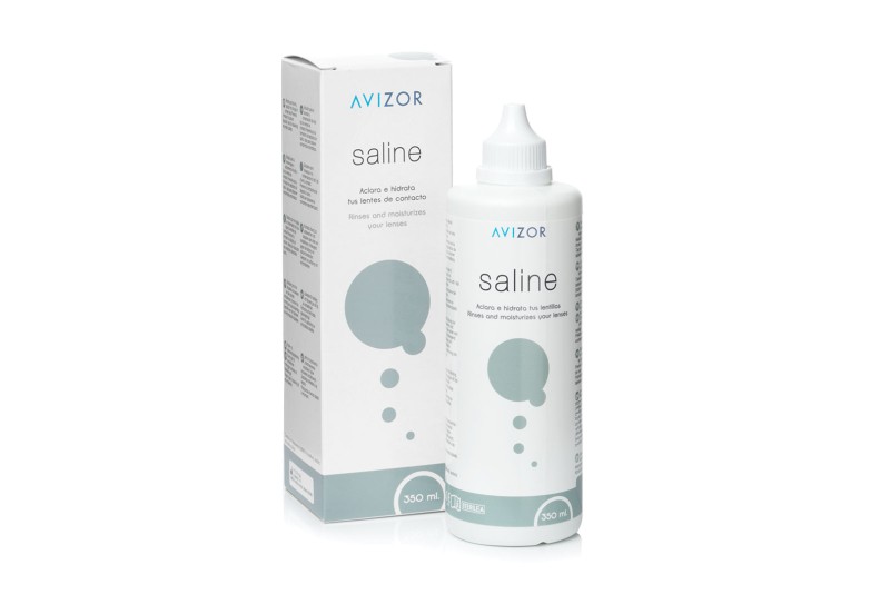 AVIZOR Saline 350 ml physiological saline solution Contact lens