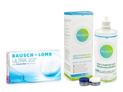 Bausch + Lomb ULTRA (6 lenses) + Solunate Multi-Purpose 400 ml with case
