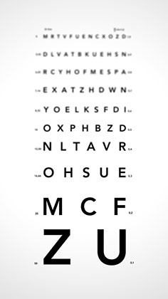 Monoyer Eye Chart