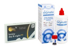 Lenjoy Day & Night PRO (6 lenses) + Oxynate Peroxide 380 ml with case
