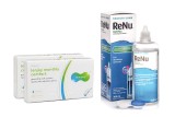 Lenjoy Monthly Comfort (6 lenses) + ReNu MultiPlus 360 ml with case 27814