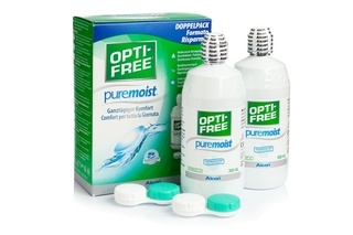 OPTI-FREE PureMoist 2 x 300 ml with cases