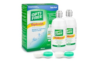 OPTI-FREE RepleniSH 2 x 300 ml with cases