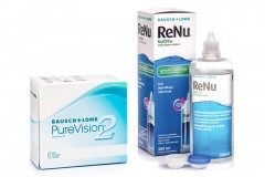 PureVision 2 (6 lenses) + ReNu MultiPlus 360 ml with case