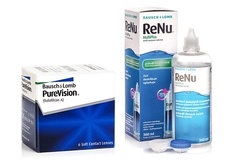 PureVision (6 lenses) + ReNu MultiPlus 360 ml with case