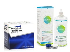 PureVision (6 lenses) + Solunate Multi-Purpose 400 ml with case