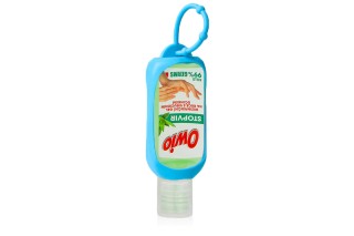 Silicone holder + Owio hand sanitiser gel 50 ml