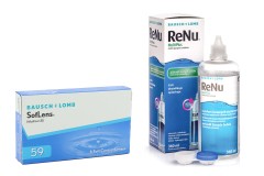 SofLens 59 (6 lenses) + ReNu MultiPlus 360 ml with case